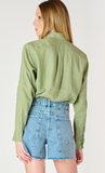 Dex Button Front Blouse Basil