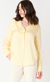 Black Tape Satin Blouse Lemon