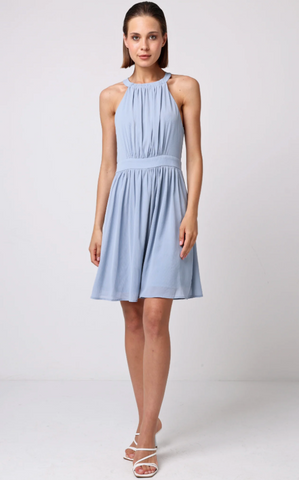 Angel Eye Loganberry Dress Dusty Blue