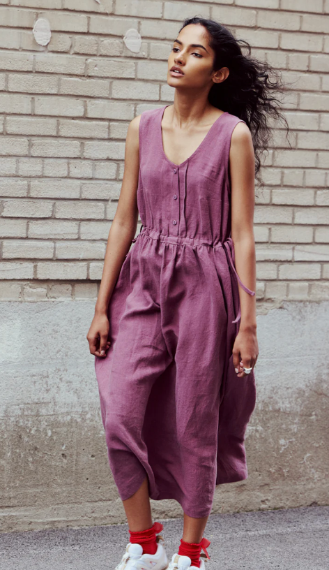 Eve Gravel Halsey Dress Prune