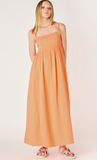 Dex Tie Back Maxi Dress Orange Sunset