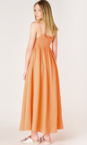 Dex Tie Back Maxi Dress Orange Sunset