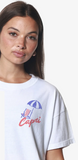 Girl Dangerous Capri Tee White