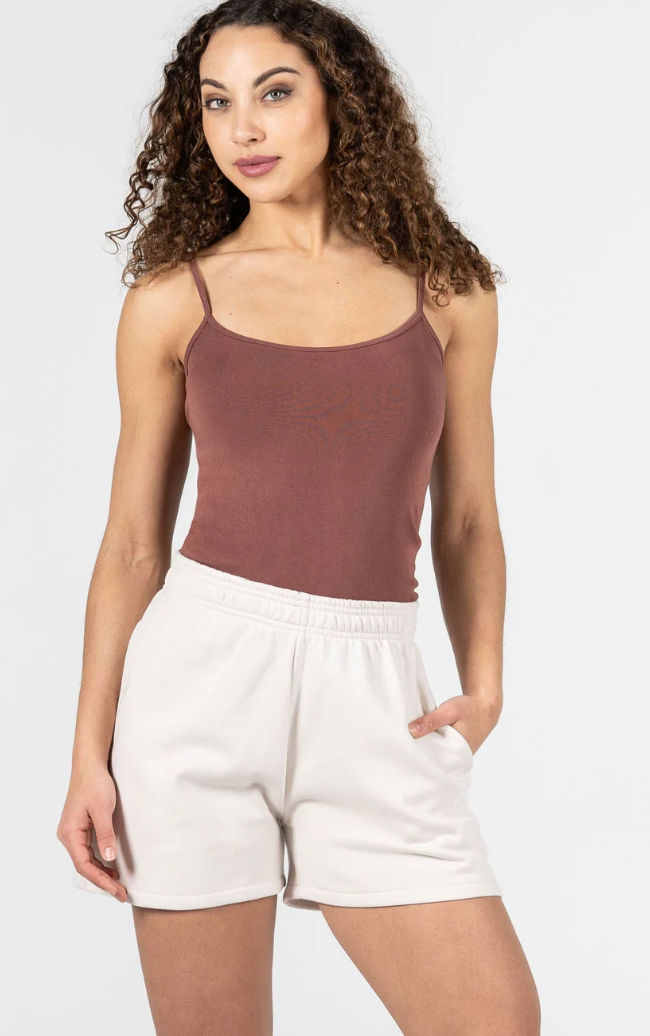 Cest Moi Jersey Short In Latte