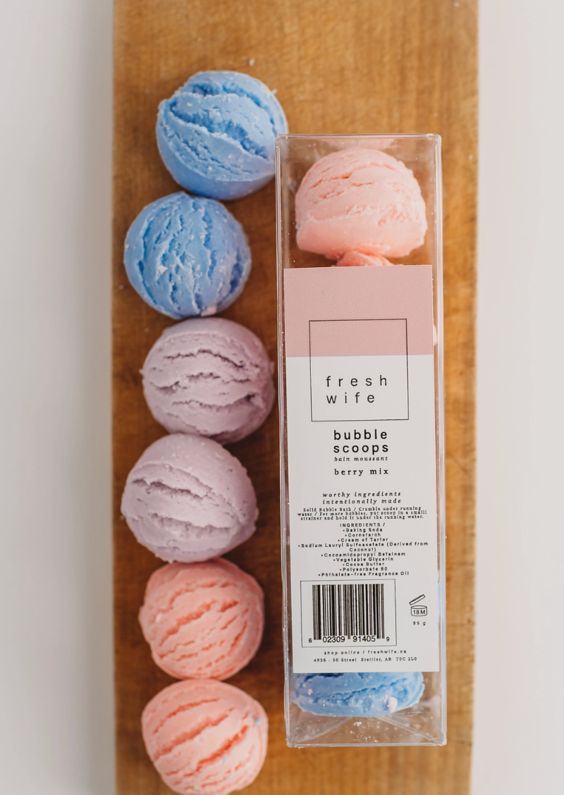 Fresh Wife Soap Co Bubble Scoops Mixed Berry