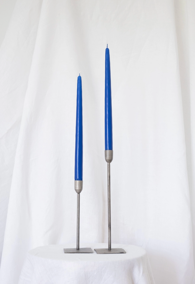 SOCCO Taper Candle Pair Majorelle Blue