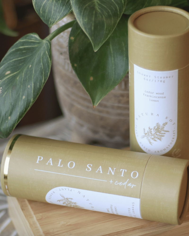 Natura Soylights Shower Steamers Palo Santo Cedar