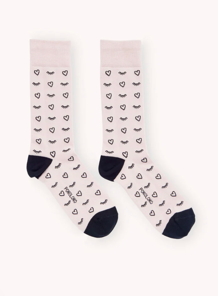 Pokoloko Pima Socks Heart Warmer