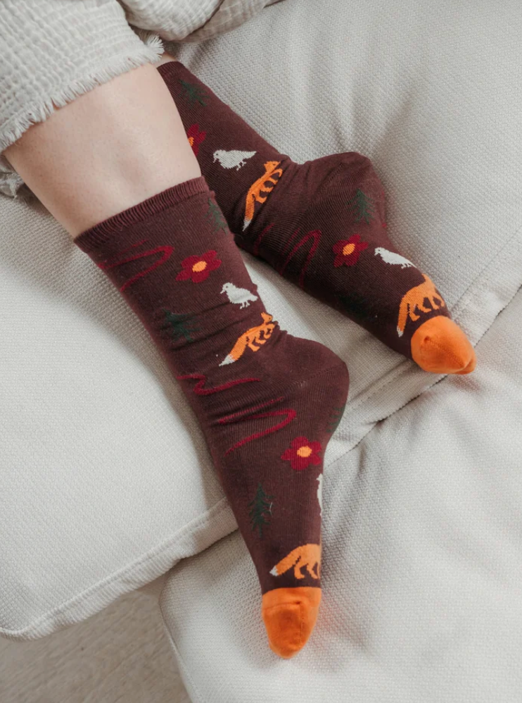 Pokoloko Pima Socks Pack Of 2 Fox & Dove