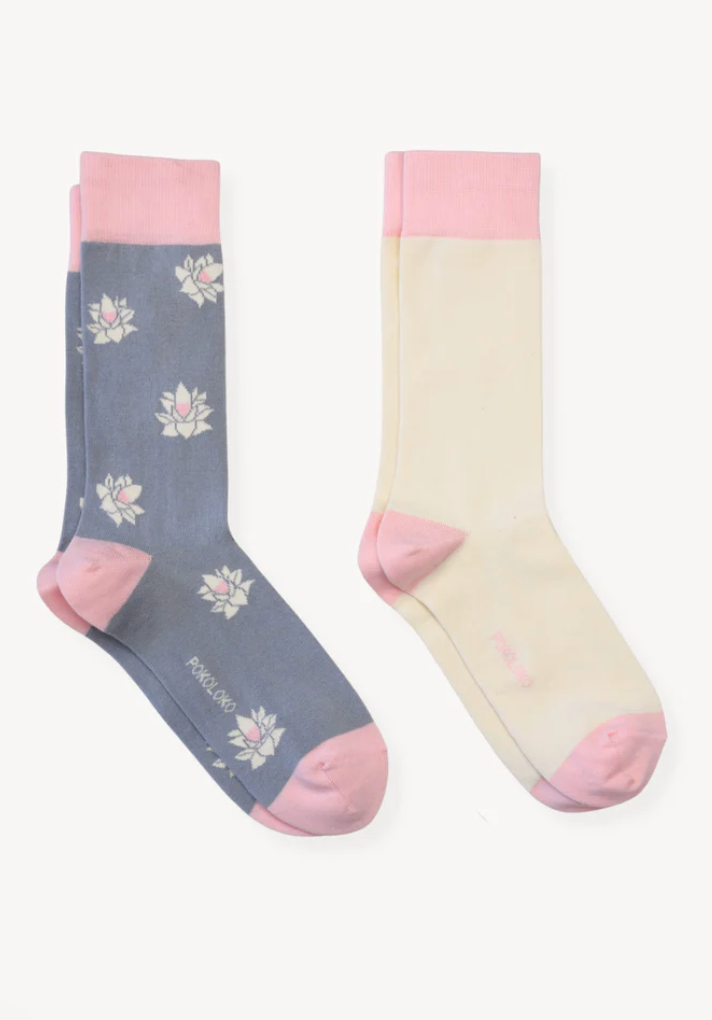 Pokoloko Pima Socks Pack Of 2 Lotus