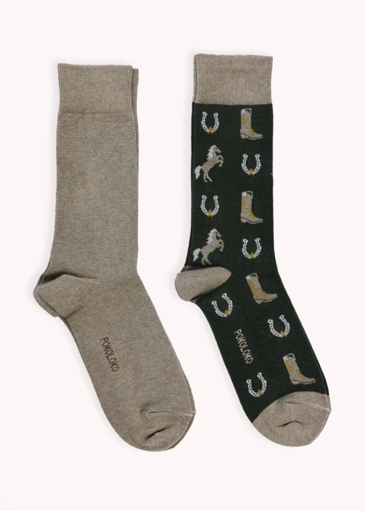 Pokoloko Pima Socks Pack Of 2 Ranch