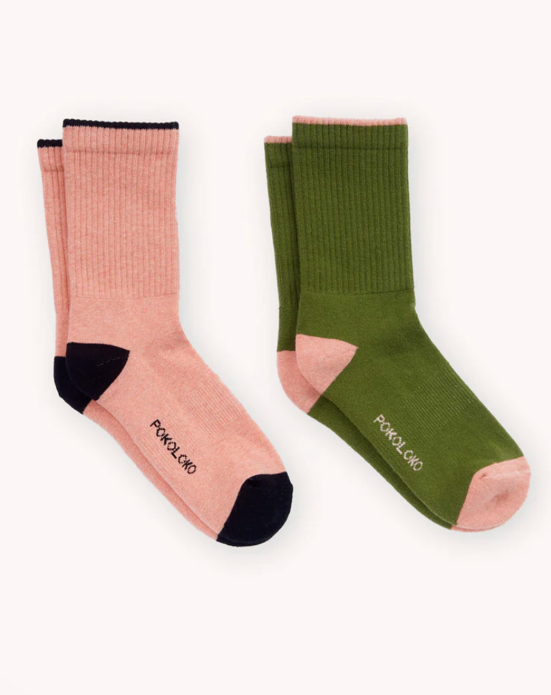 Pokoloko Heel Toe Socks Pack Of 2 Mountain Trails