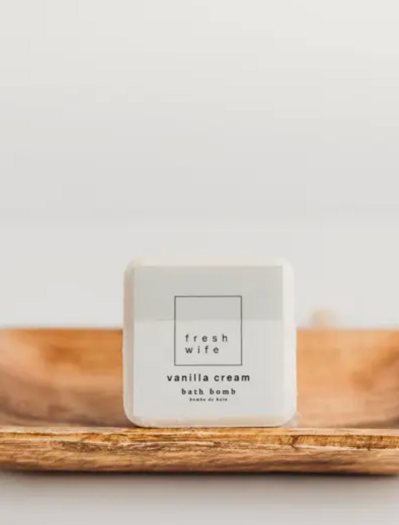 Fresh Wife Soap Co Bath Bomb Vanilla Cream