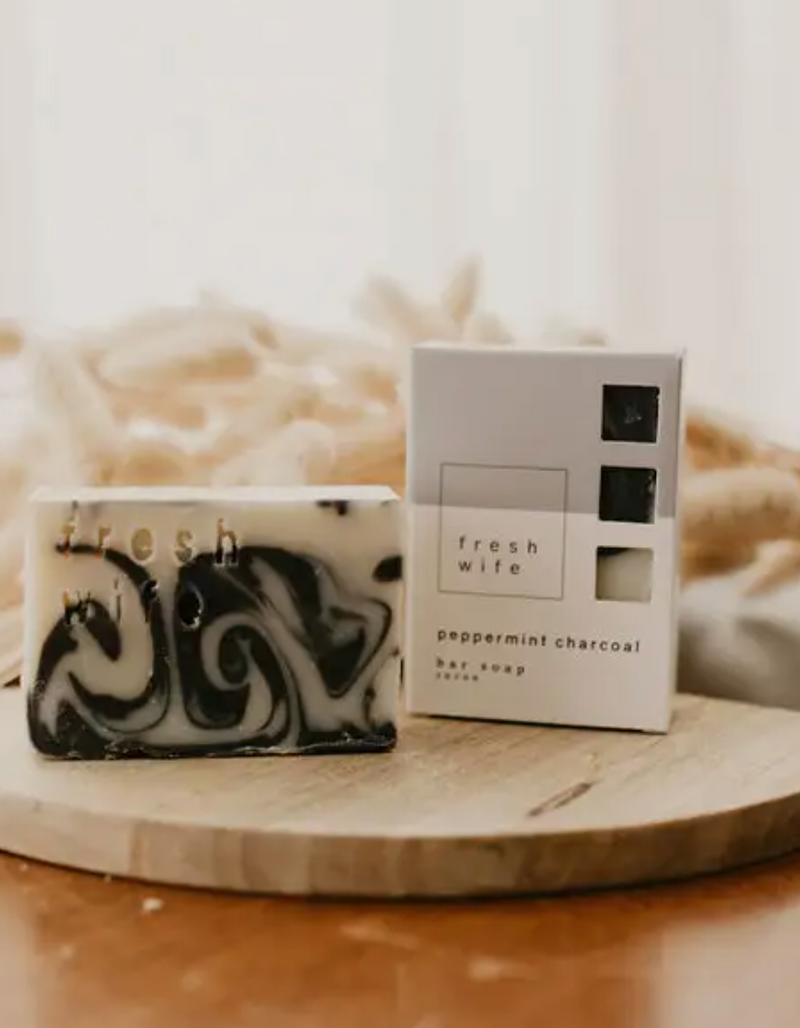 Fresh Wife Soap Co Bar Soap In Peppermint Charcoal