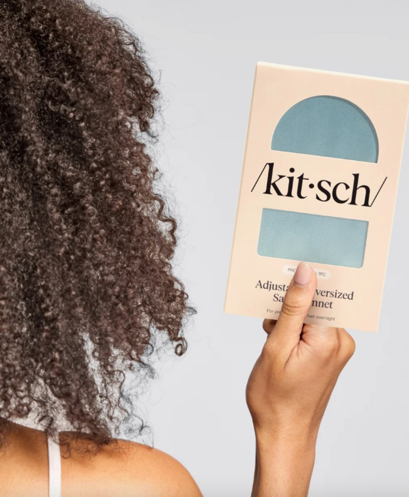 Kitsch Satin Bonnet Haze Blue