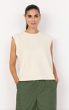 Soyaconcept Banu Sleeveless Tee Cream