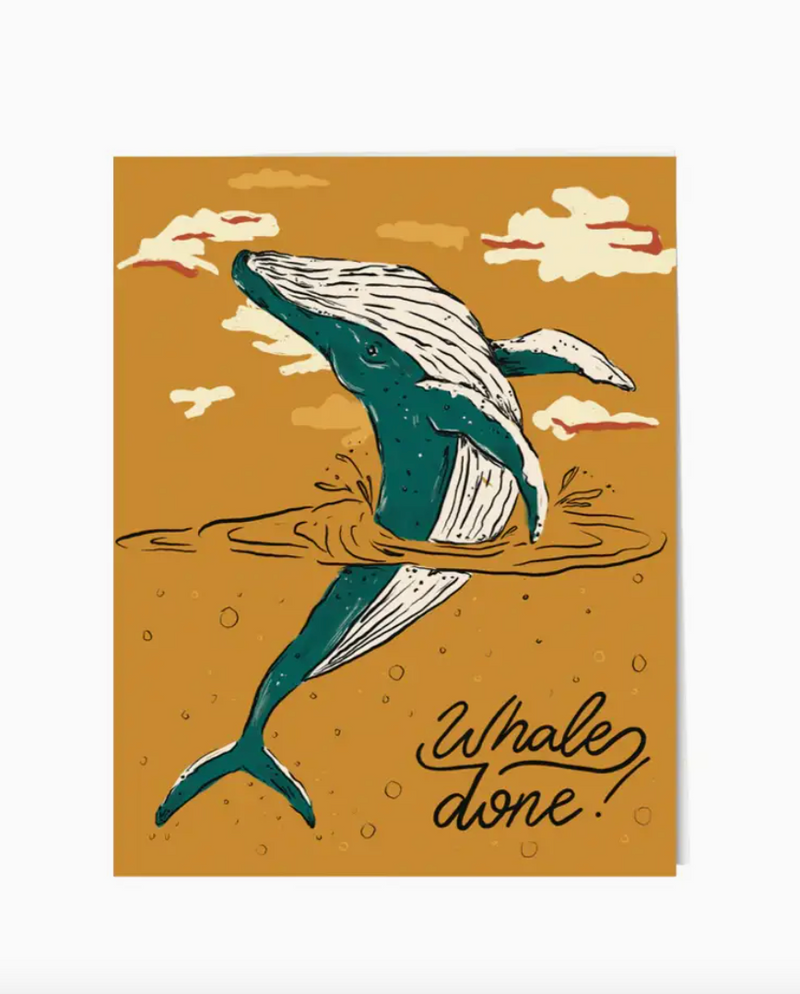 Paper Protege Whale Done Card