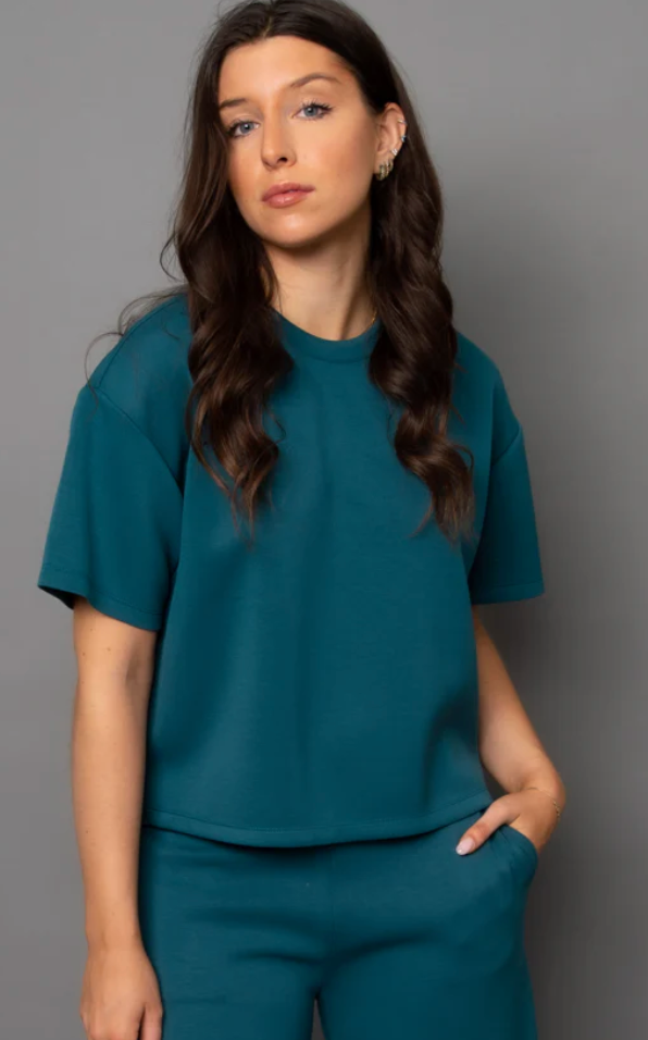 RD Style Tess Soft Knit Tee Trekking Green