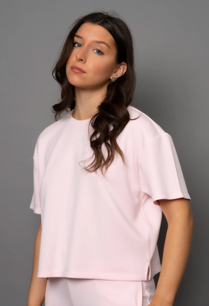 RD Style Tess Soft Knit Tee Marys Rose