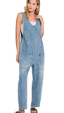 Zenana Denim Pocket Jumpsuit