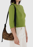 Baggu Small Nylon Crescent Leopard