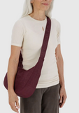 Baggu Medium Nylon Crescent Bag Mahogany