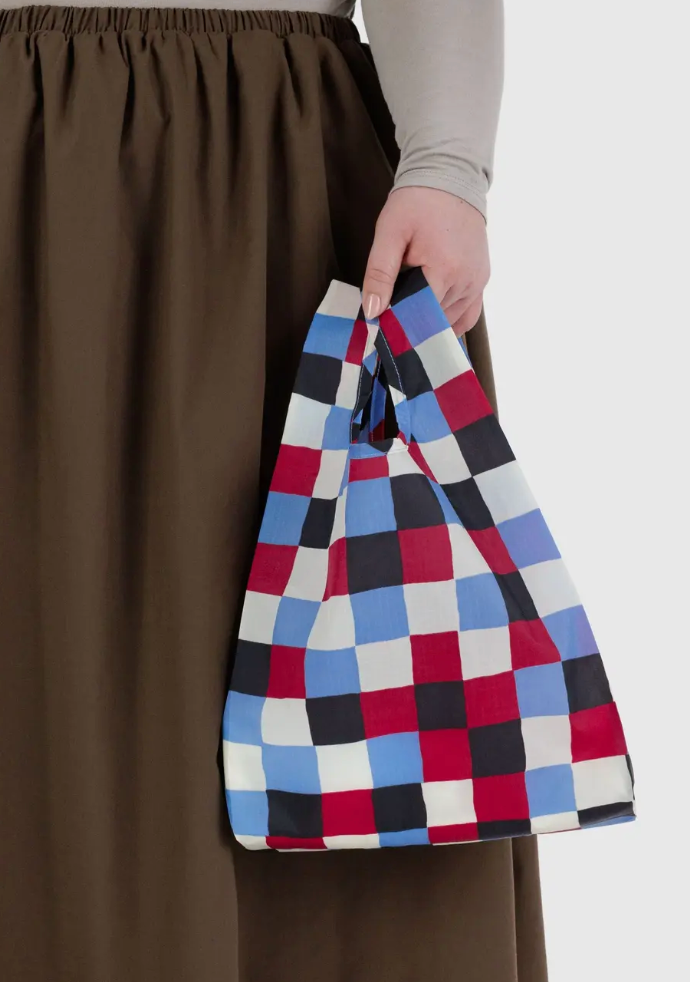 Baggu Reusable Bag Baby Painted Check