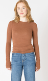 Dex Brushed Crewneck Chestnut