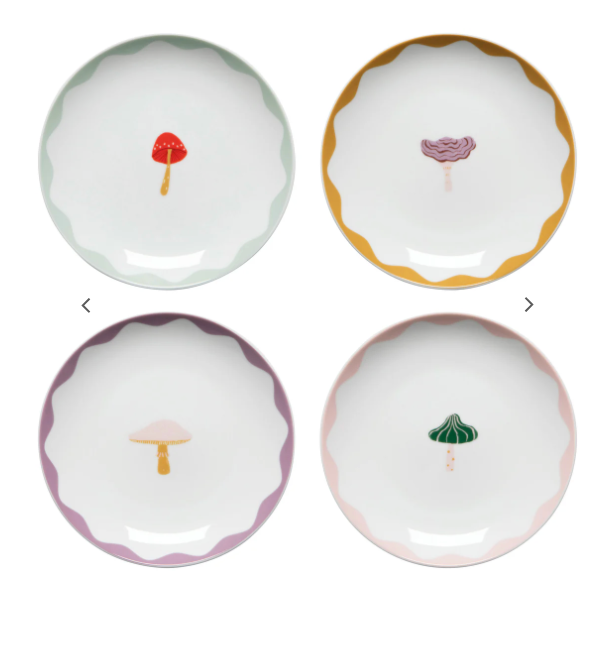Danica Appie Plates Mushroom Gems