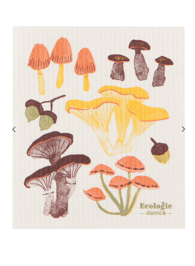 Danica Swedish Dishcloth Field Mushrooms