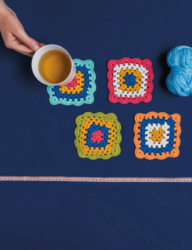 Danica Loop De Loop Crochet Coaster Set