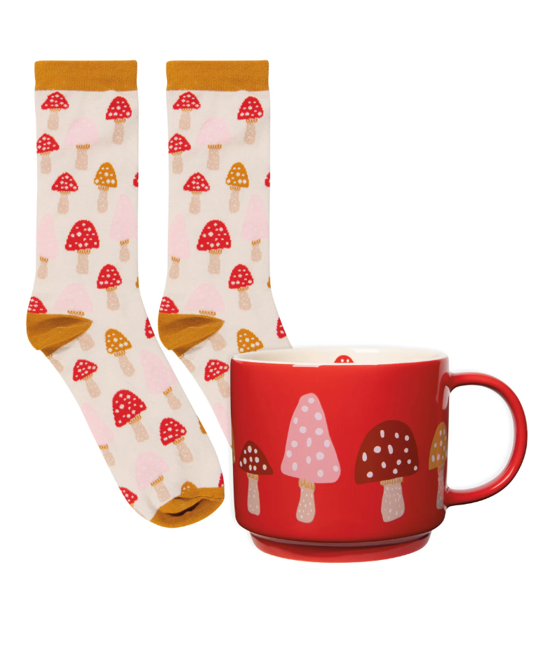 Danica Mug & Sock Set Toadstool