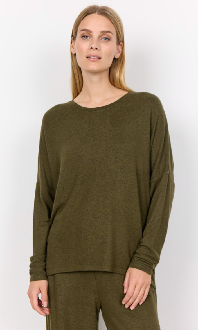 Soyaconcept Biara Sweater Full Sleeve Dark Olive