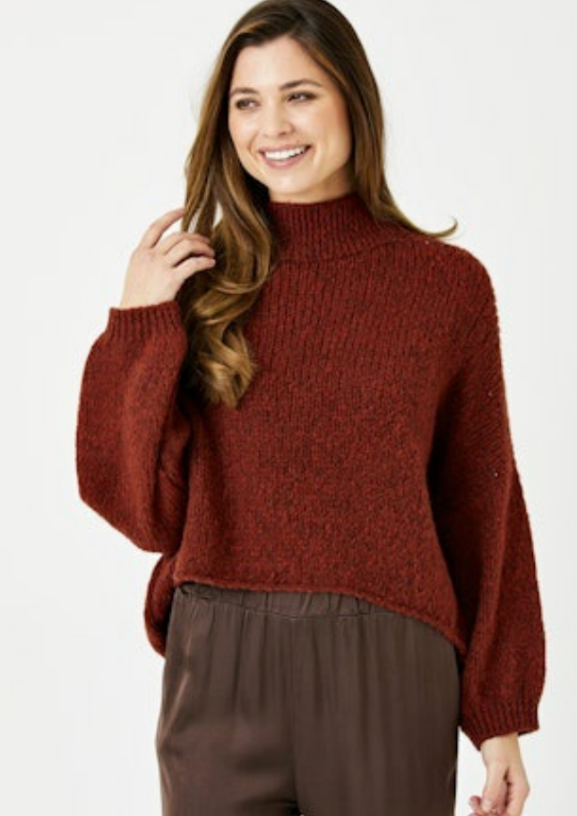 Suzy D Fabian Pullover Rust