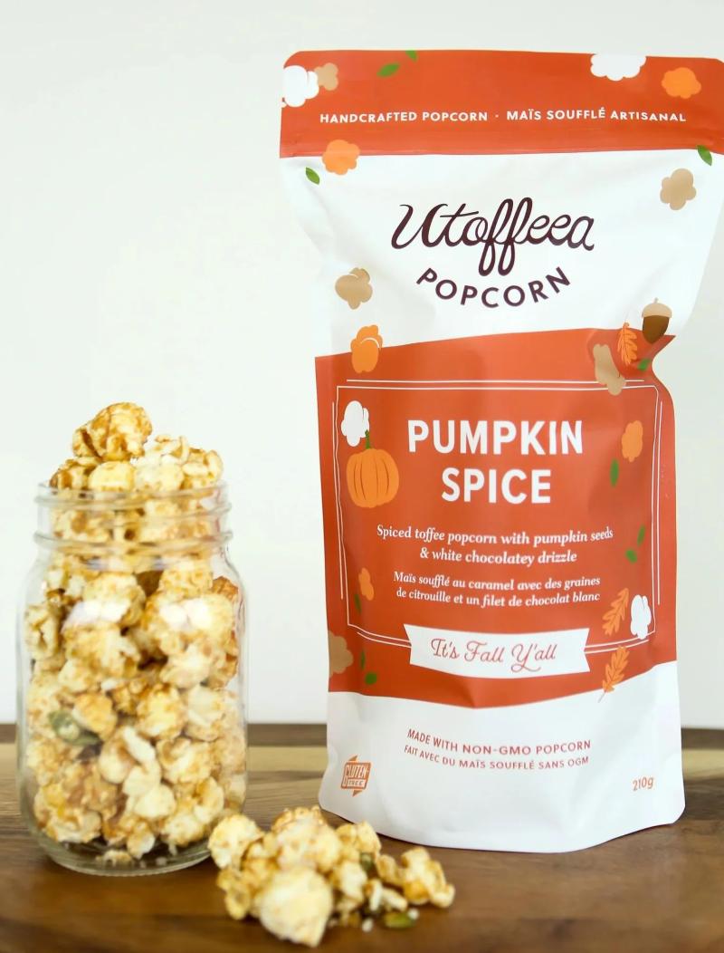 Utoffeea Pumpkin Spice Popcorn
