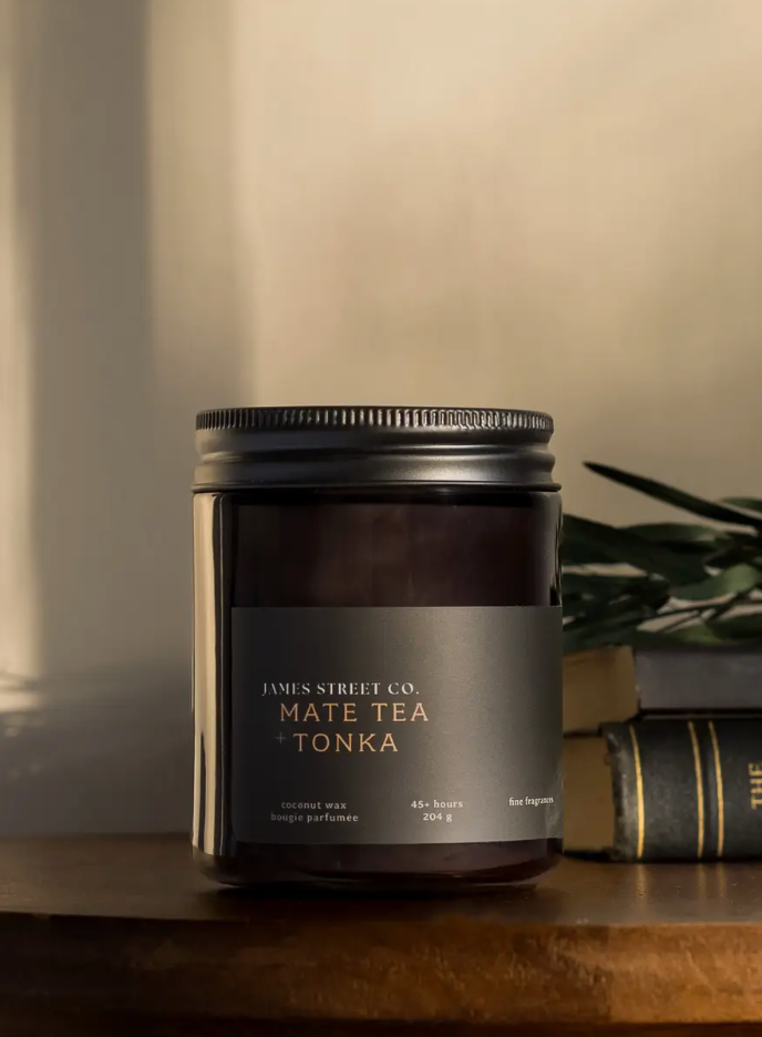 James Street Candle Co Mate Tea + Tonka