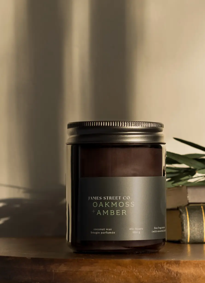 James Street Candle Co Oakmoss & Amber