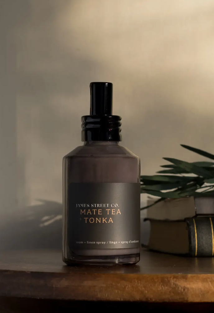 James Street Candle Co Mate Tea + Tonka Room Spray