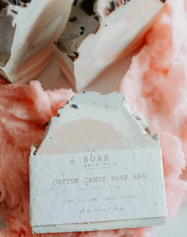 SOAK Bath Cotton Candy Soap Bar