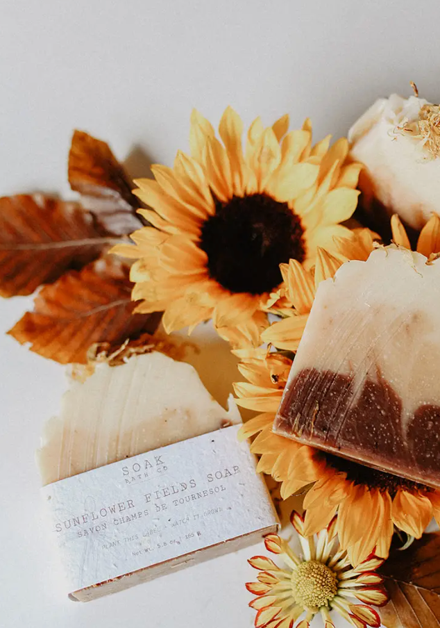 SOAK Bath Sunflower Fields Soap Bar