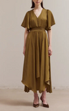 Grade & Gather Emily Dress In Moss