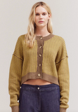 Grade & Gather Susie Knit Cardigan Brown Sugar