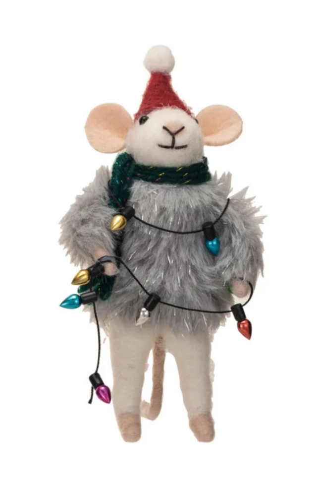 Creative Co Op Getting Ready For Christmas Mice Ornaments