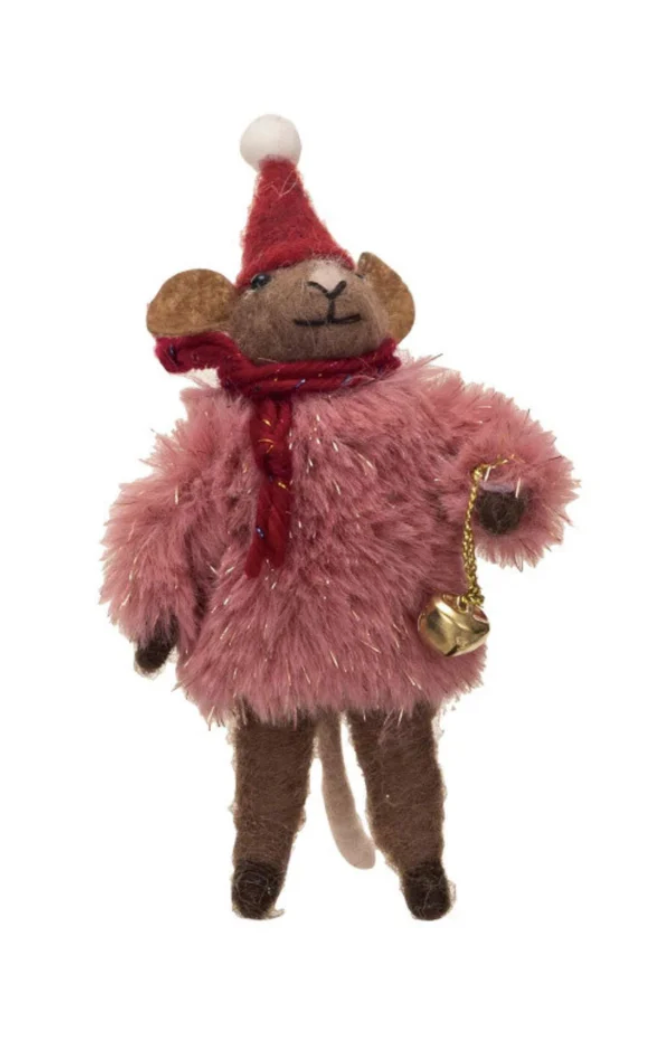 Creative Co Op Getting Ready For Christmas Mice Ornaments