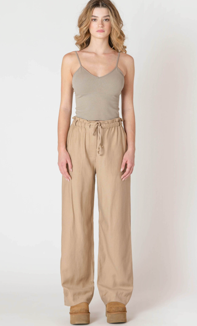 Room 34 Flowy Tencel Pant Safari