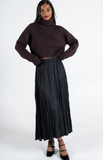 Cest Moi Pleats Maxi Skirt Black