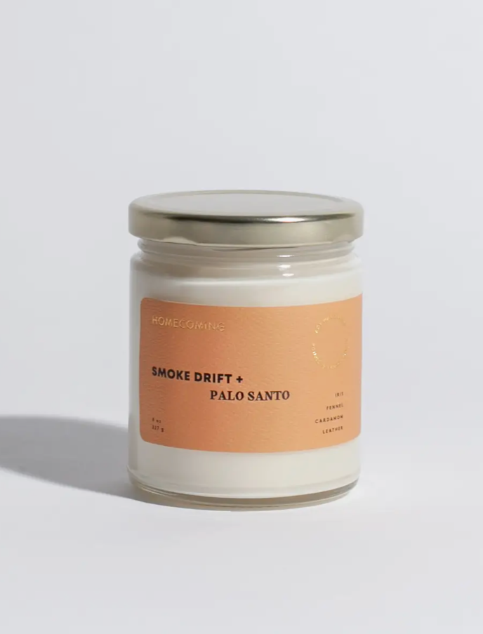 Homecoming Smoke Drift + Palo Santo Candle