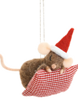 ADV Sleeping Mouse Ornament Brown