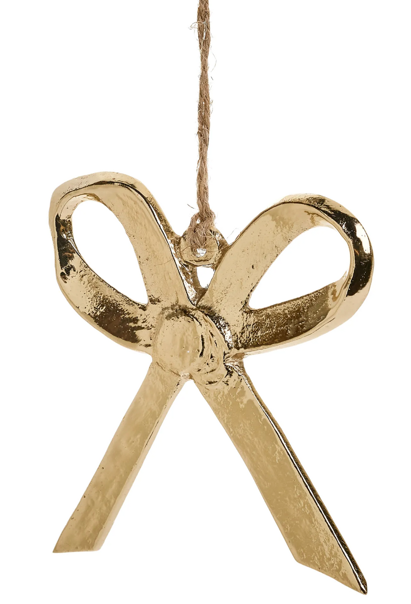 ADV Gold Bow Ornament