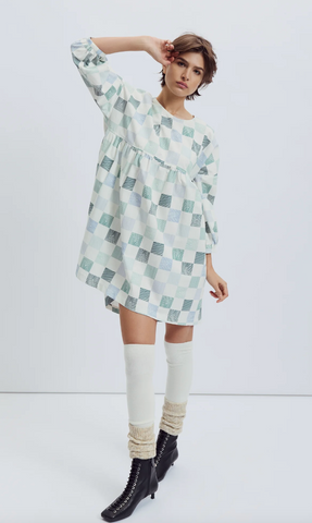 Eve Gravel Arty Dress Chess Line